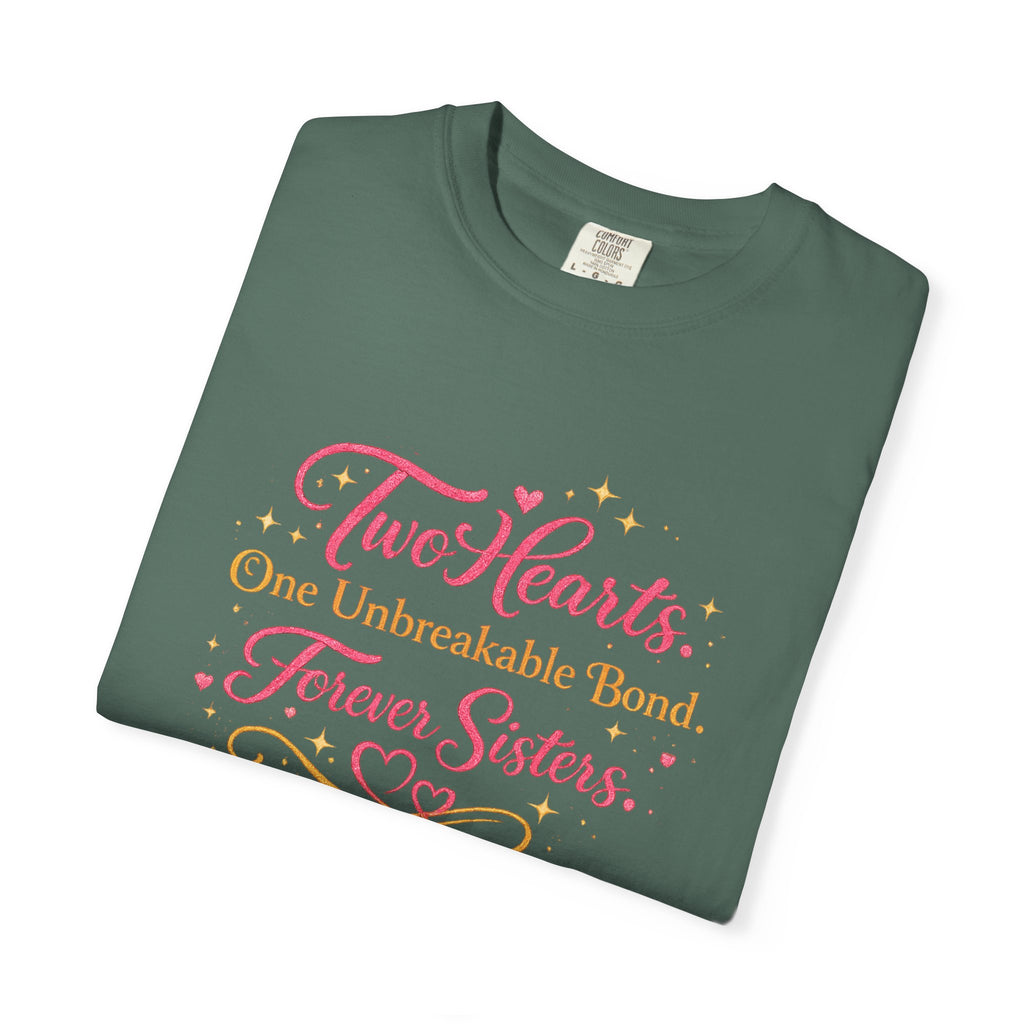 Tiff-Twins Forever T-Shirt — “Two Hearts, One Unbreakable Bond” Sister Twin Tee