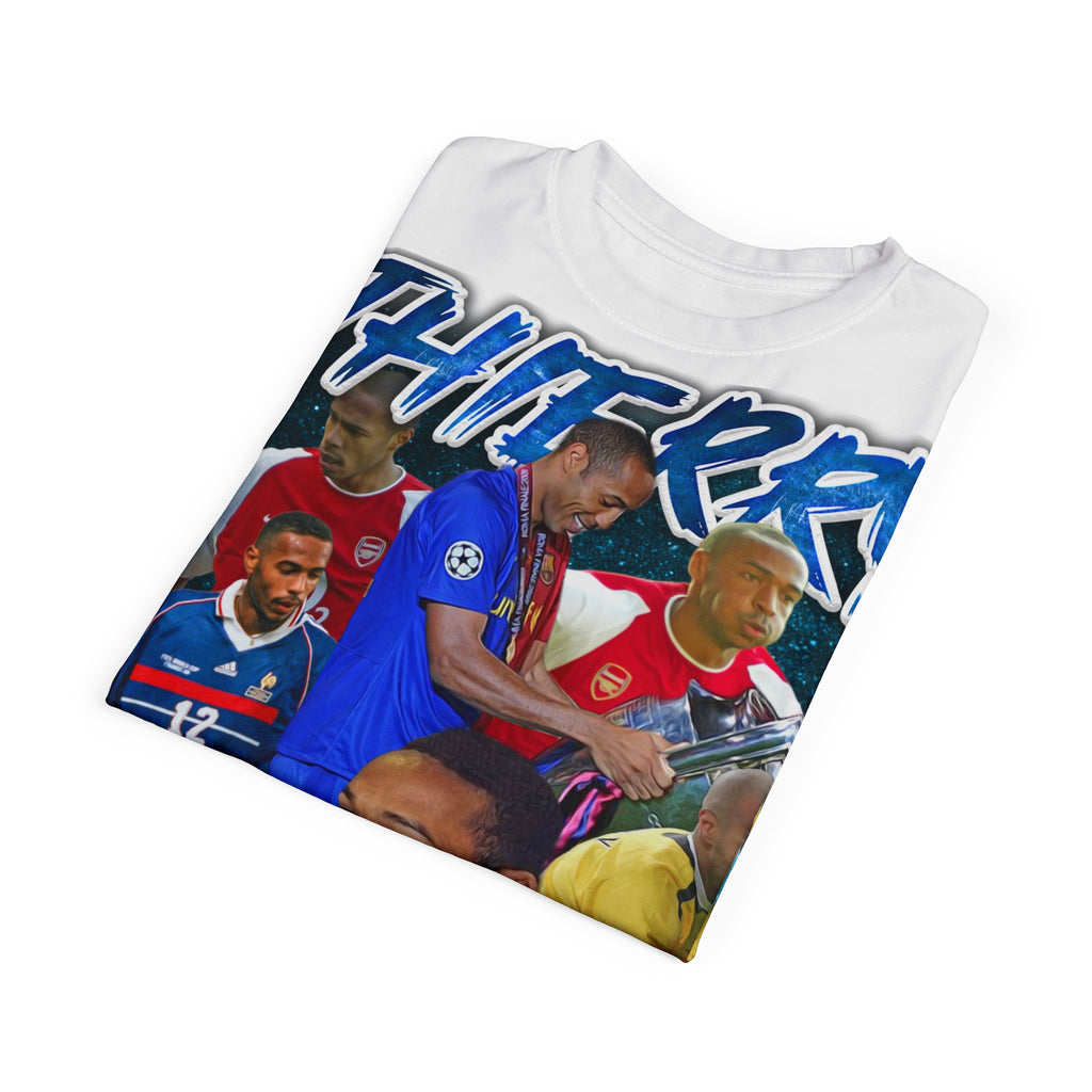 Team-T-Shirt — Thierry Henry Collage Soccer Tribute Tee