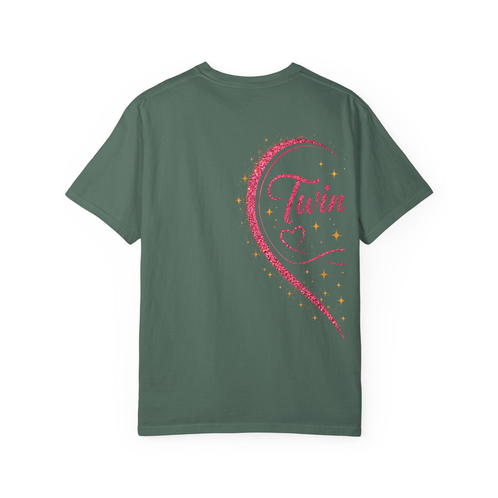 Tiff-Twin Sisters T-Shirt – “Two Hearts One Unbreakable Bond” Graphic Tee