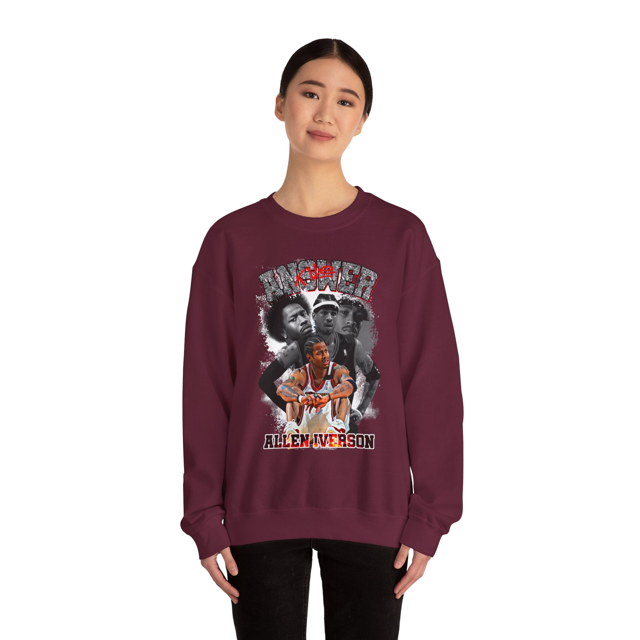 Retro-Allen Iverson Retro Crewneck Sweatshirt