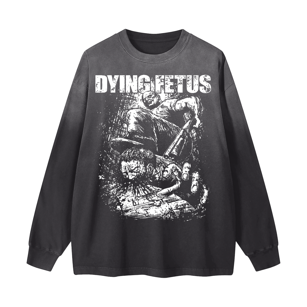 Gradient Washed Long Sleeve T-Shirt