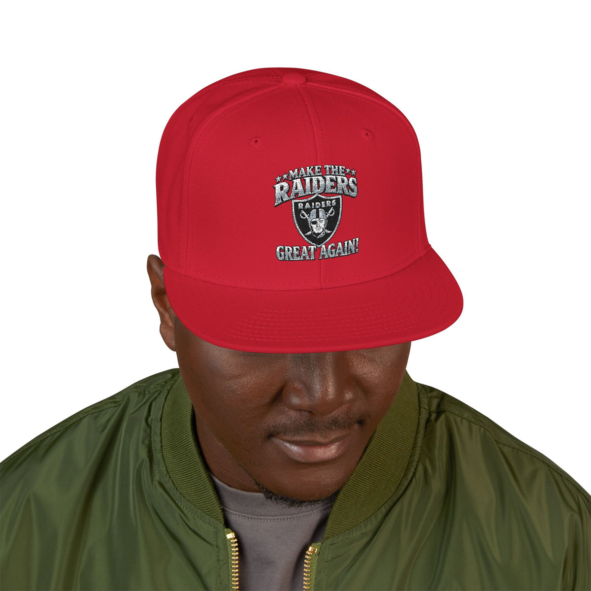 Hat — Bold Streetwear Cap with Rhinestone Accent