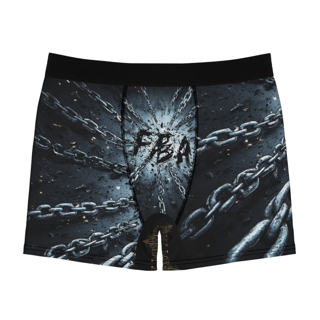 FBA- Chain Burst Boxer Briefs — Men's Graphic All-Over Print Underwear