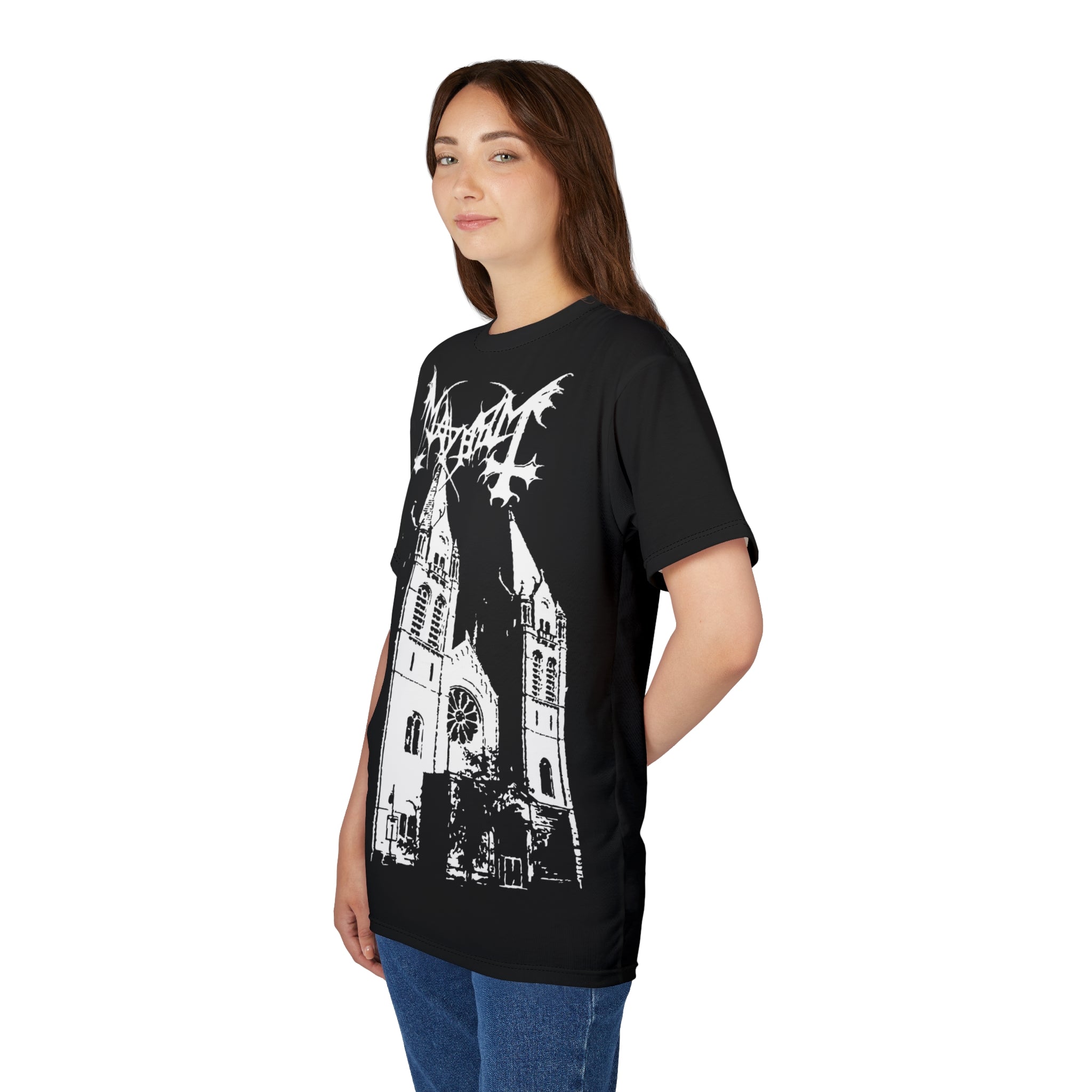 Metal- Mayhem Black Metal Church Graphic Tee