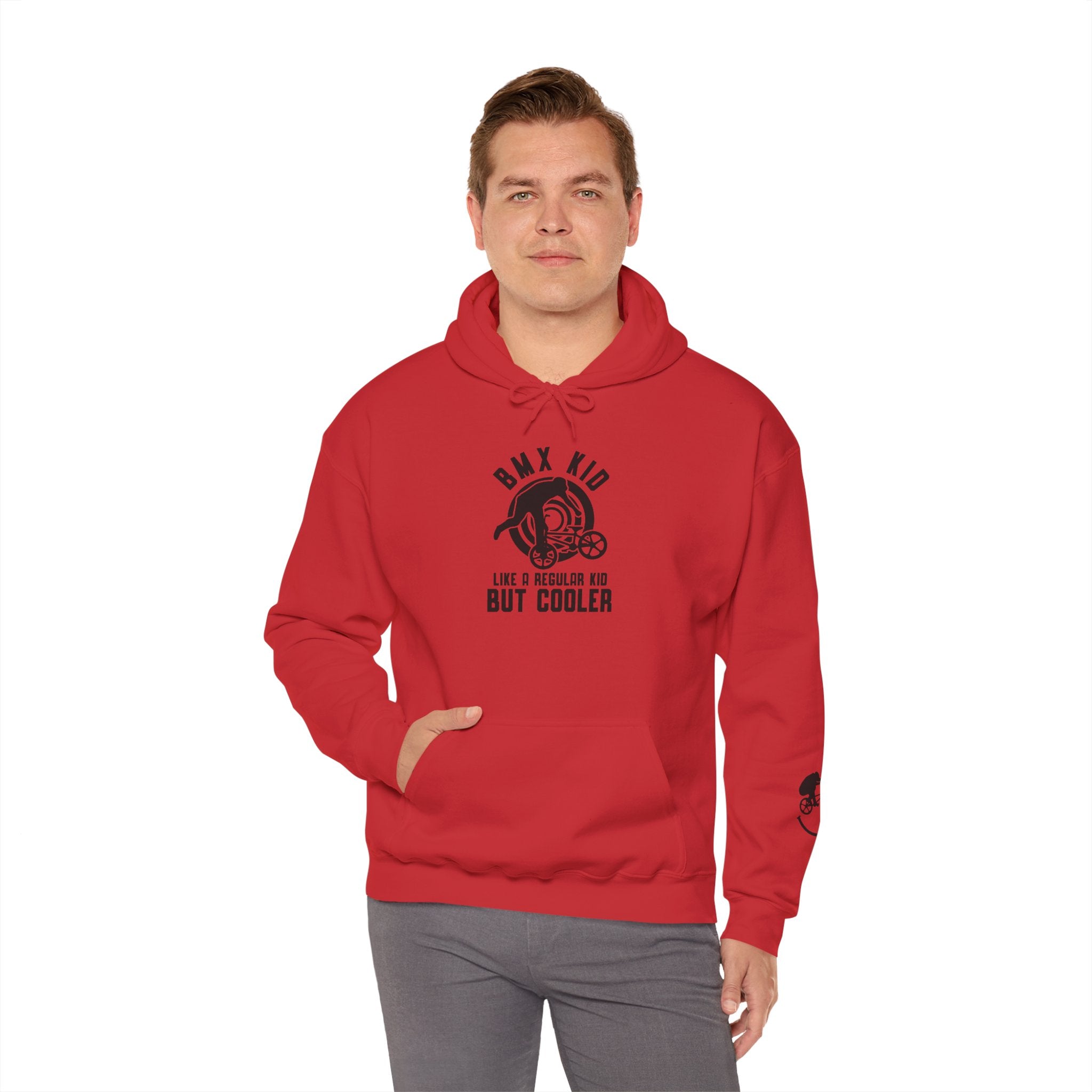 Rad-BMX Kid Hoodie — "Like a Regular Kid But Cooler" Youth BMX Pullover