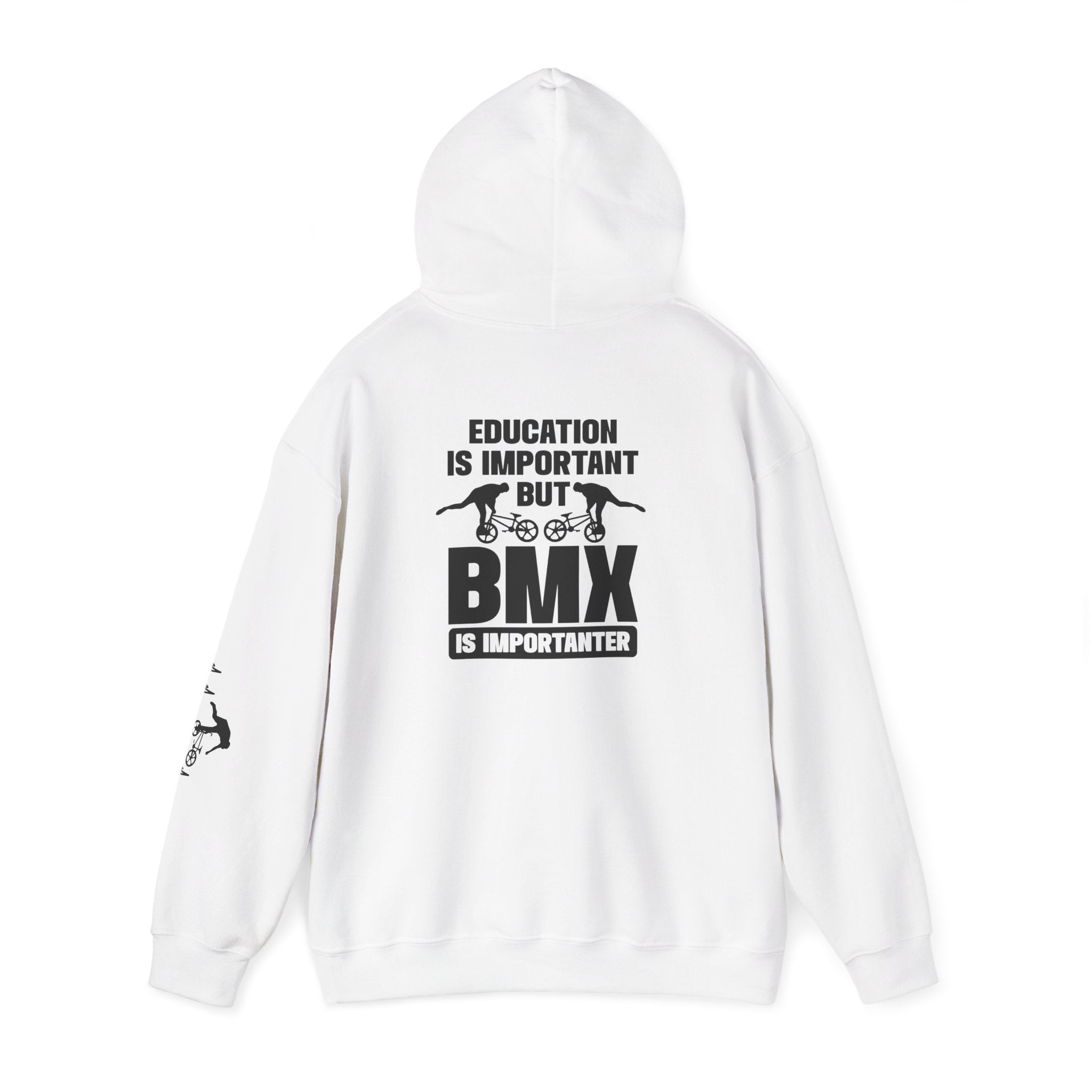 Rad-BMX Is Importanter Hoodie — Funny BMX Rider Sweatshirt