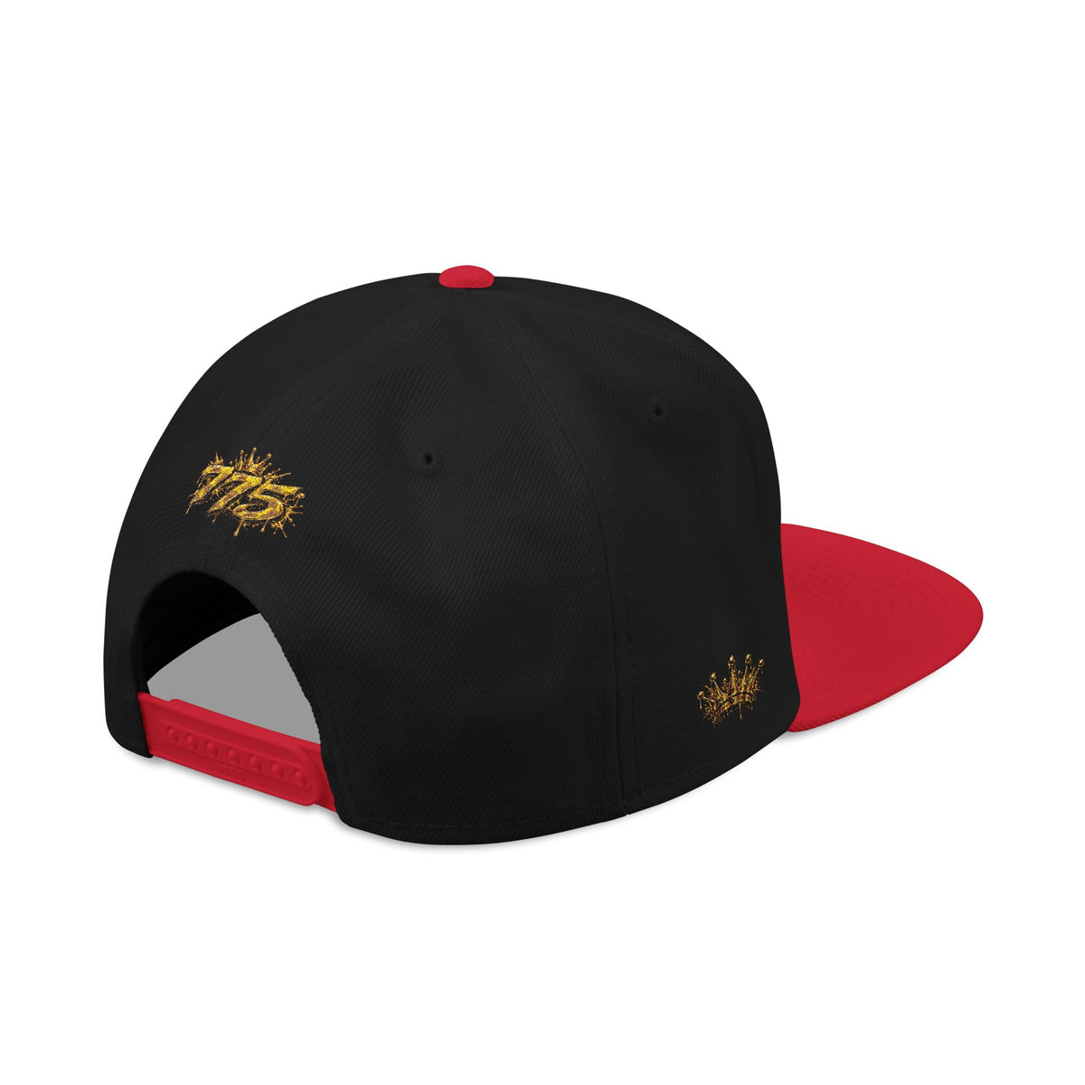 Hat-Embroidered Gold Graffiti Snapback Hat