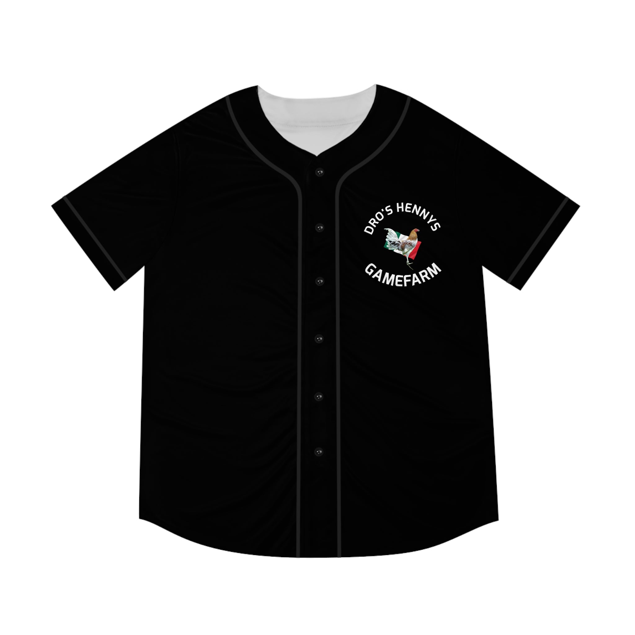 Henny- Gamefarm Rooster Baseball Jersey — Dro’s Henny’s Gamefarm Team Shirt