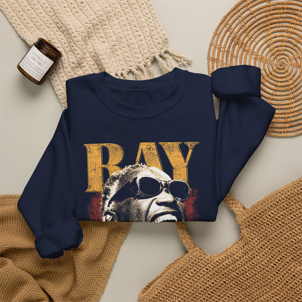 Legends- Crewneck Sweatshirt — "Ray Charles" Tribute Graphic