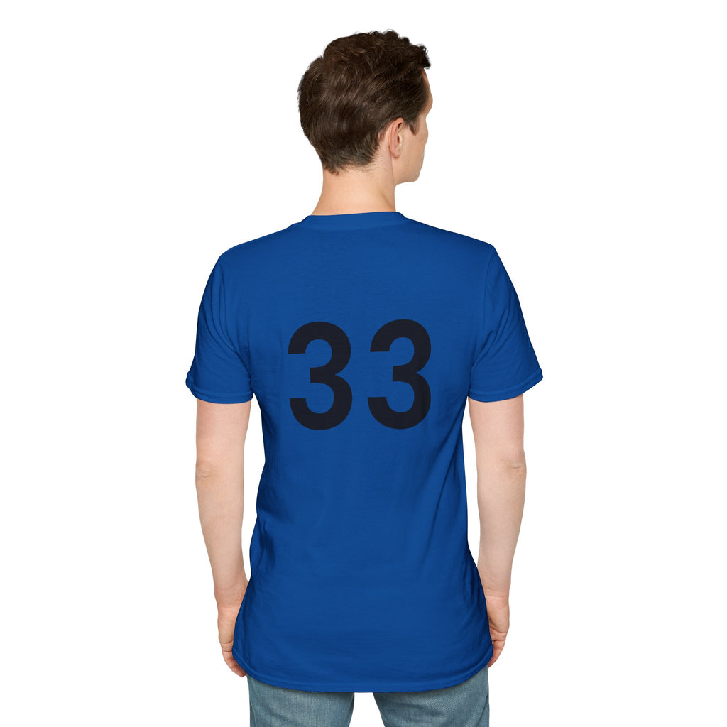 Rad- Life T-Shirt — Motocross Rider Tee with Back Number 33