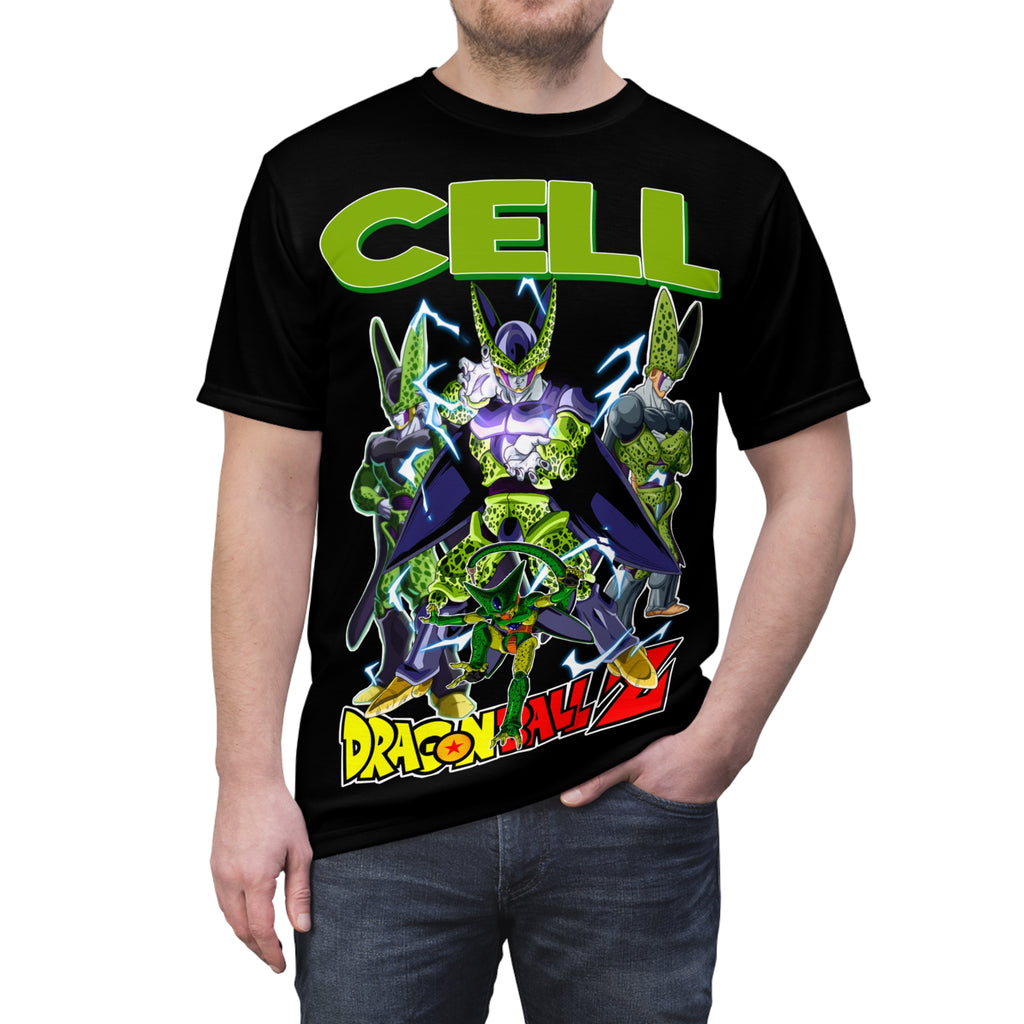 Dragon-Cell Graphic Tee — Anime Villain All-Over Print