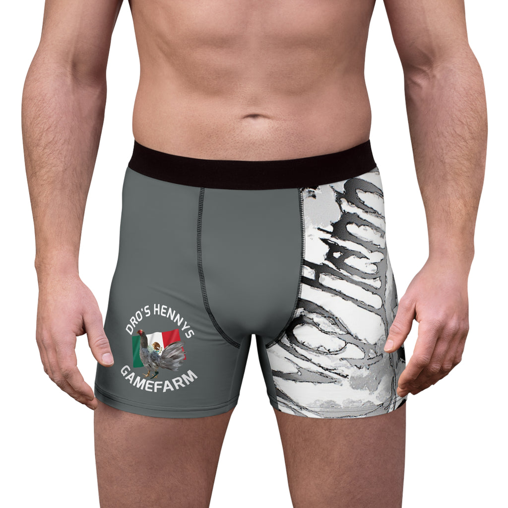 Henny- Men's Boxer Briefs — Dro's Henny's Gamefarm Mexican Gamefowl Graphic
