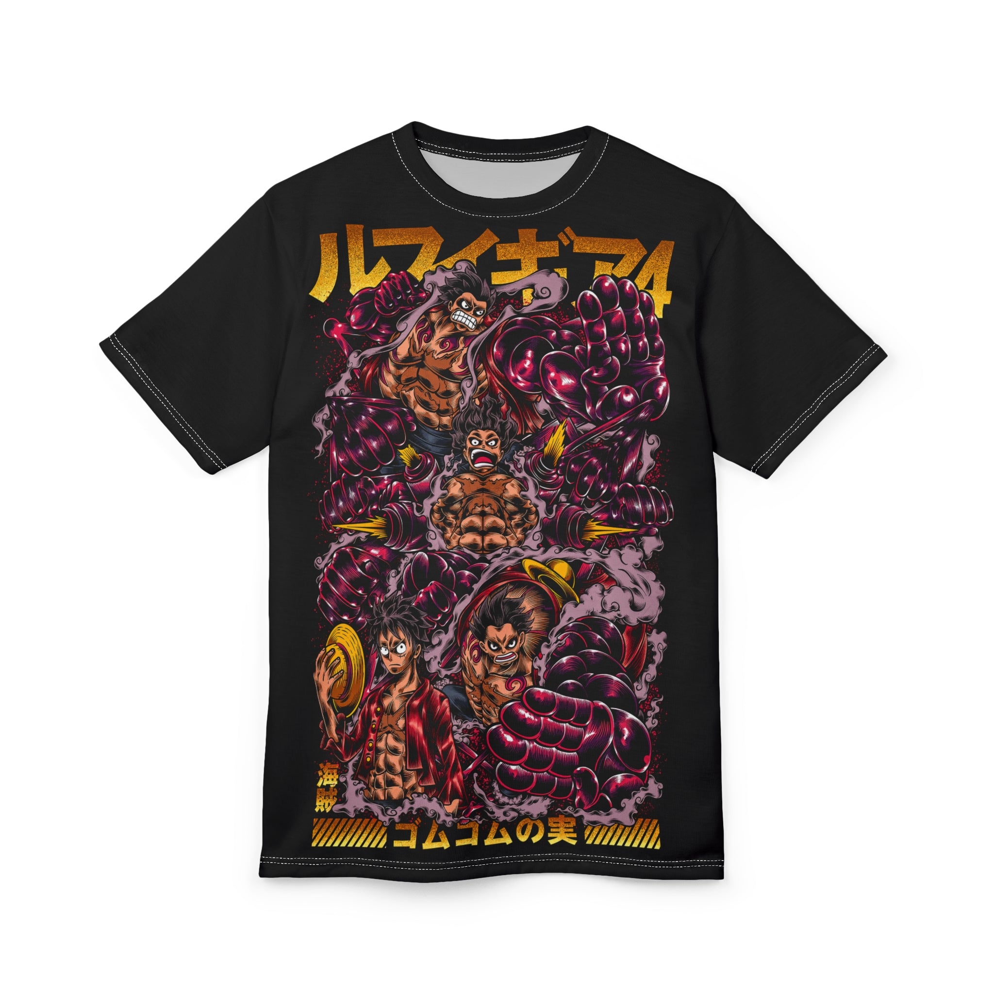Anime- Pirate Crew Graphic Tee — Bold Japanese Text Design