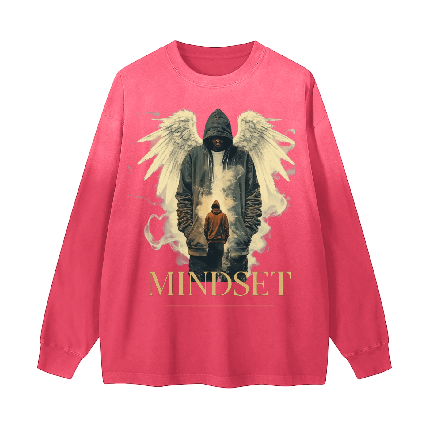 Gradient Washed Long Sleeve T-Shirt