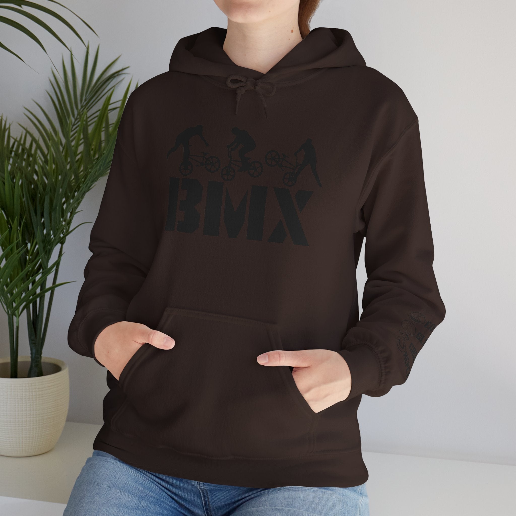 Rad-BMX Rider Hoodie — BMX Stunt Silhouettes Pullover for Riders & Fans