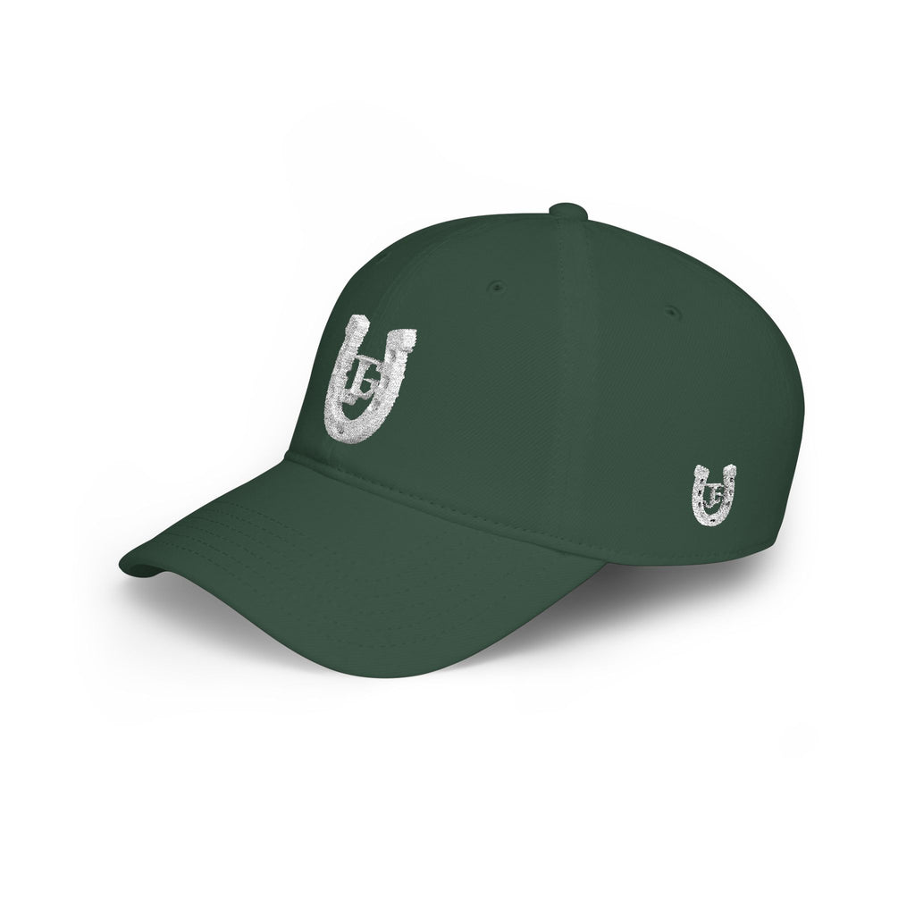 JG-Low Profile Baseball Cap — Lucky Horseshoe Embroidered Cap