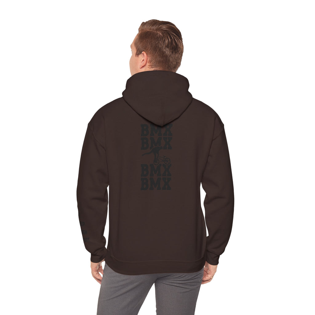Rad-BMX Rider Hoodie — BMX Stunt Silhouettes Pullover for Riders & Fans