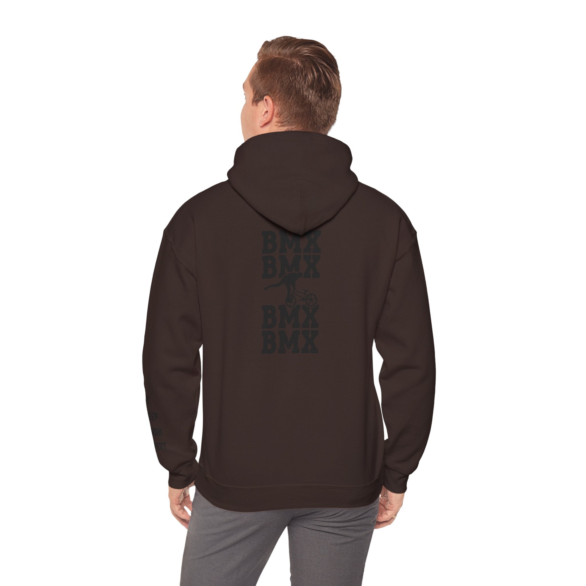 Rad-BMX Rider Hoodie — BMX Stunt Silhouettes Pullover for Riders & Fans