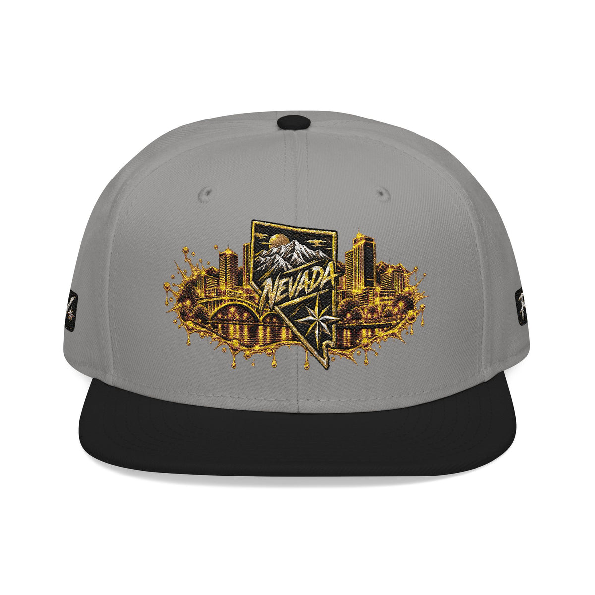 Hat-Embroidered City Gold Snapback Hat