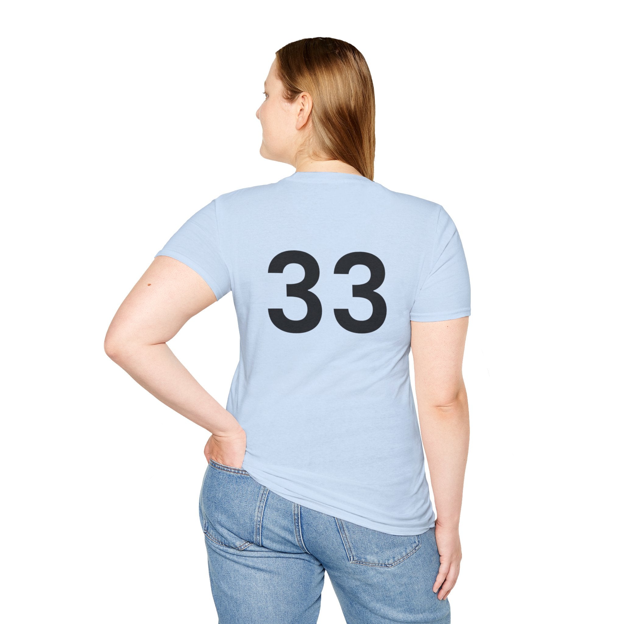 Rad- Life T-Shirt — Motocross Rider Tee with Back Number 33