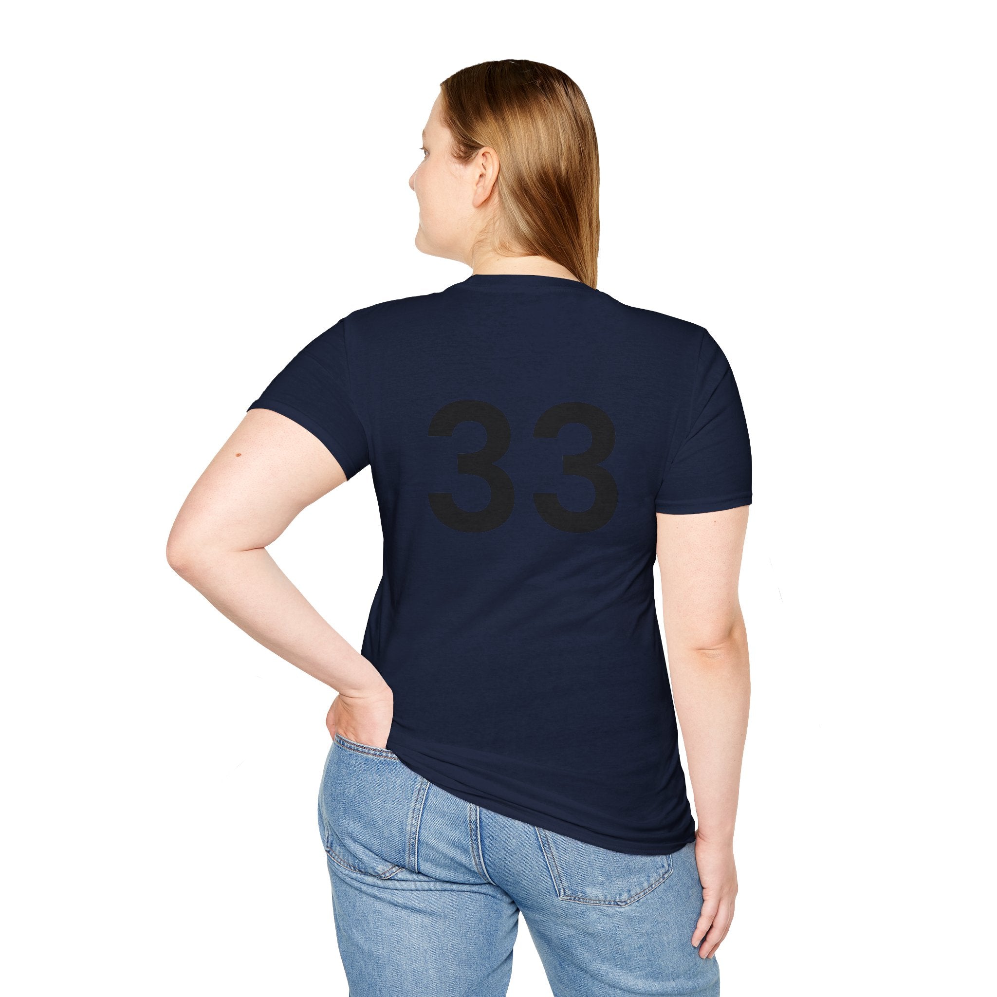 Rad- Life T-Shirt — Motocross Rider Tee with Back Number 33