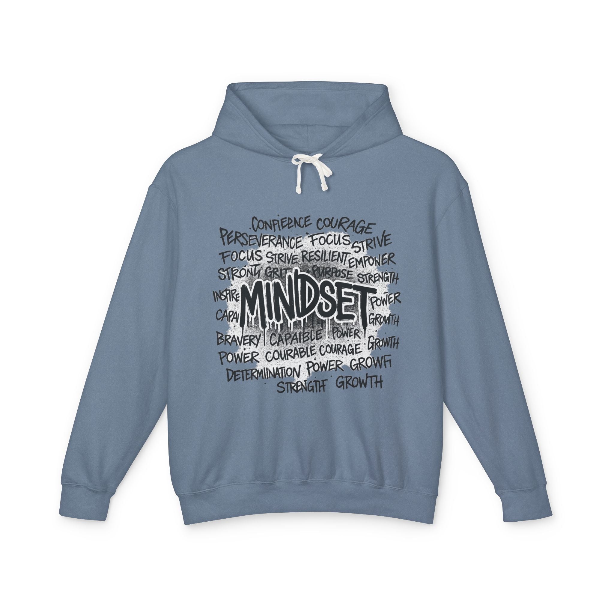Mindset- Words Hoodie — Inspirational Typography Motivational Hoodie