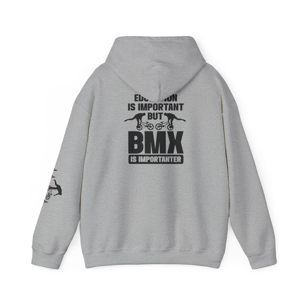 Rad-BMX Is Importanter Hoodie — Funny BMX Rider Sweatshirt