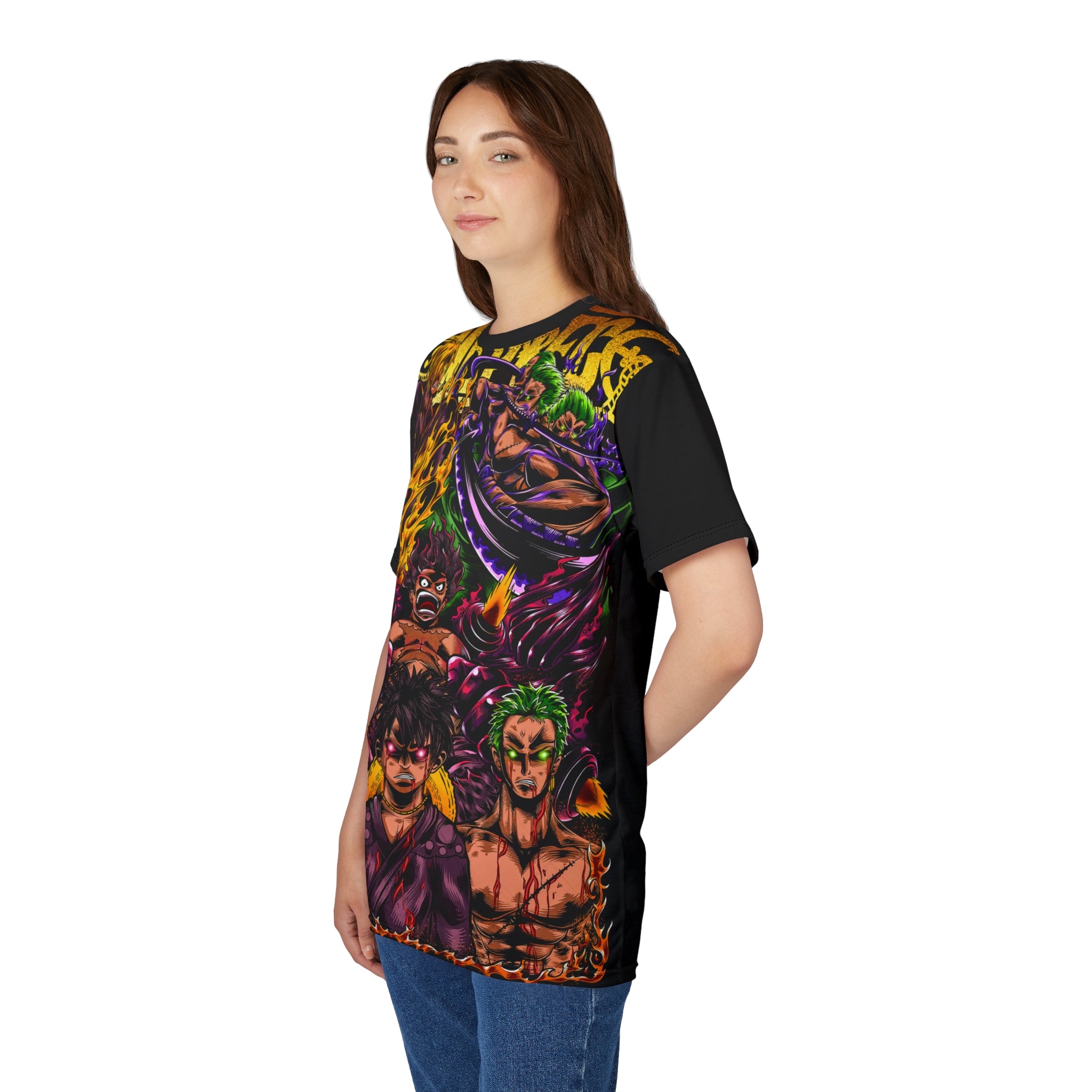 Anime- Pirate Crew All-Over Print Tee — Bold All-Over Graphic Shirt