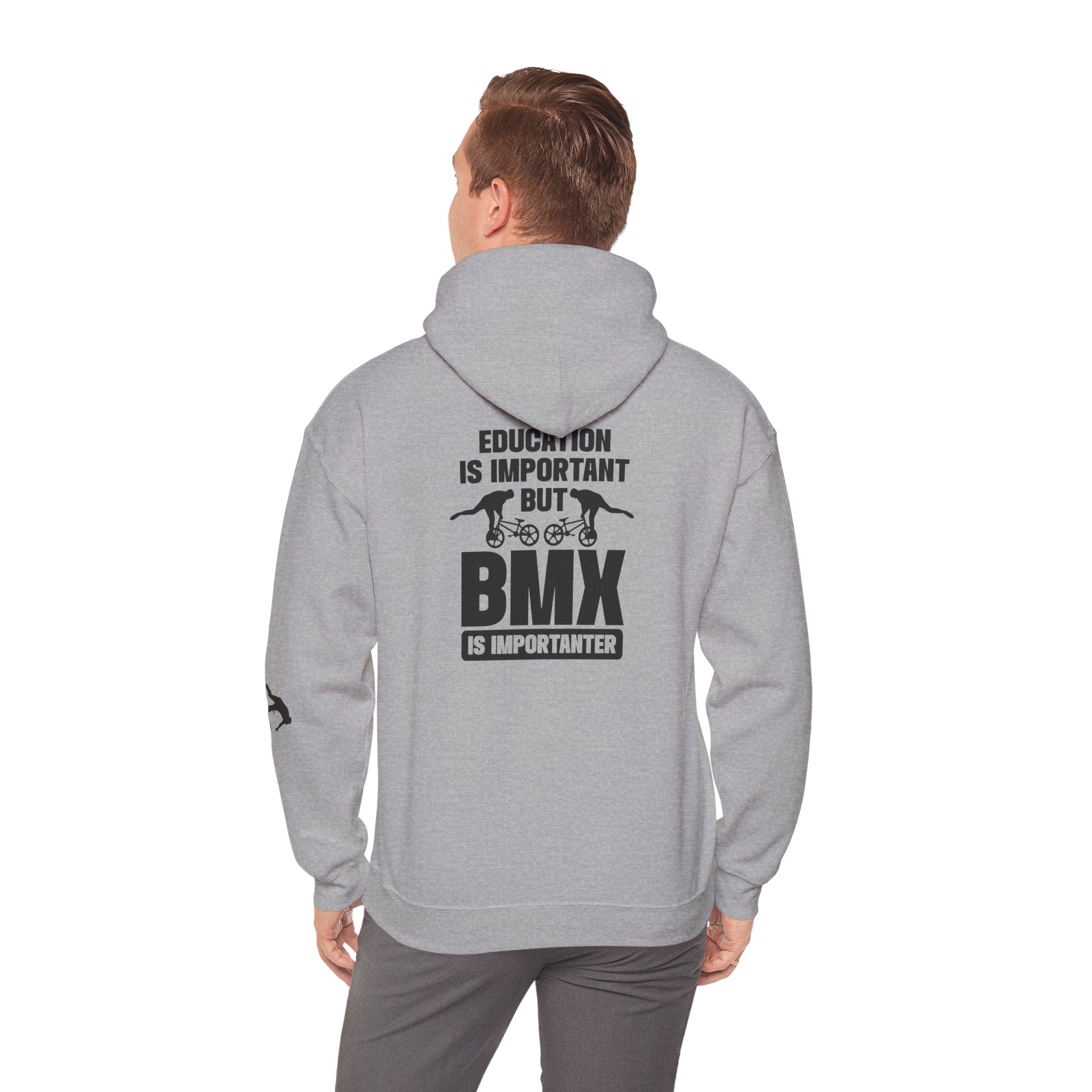 Rad-BMX Is Importanter Hoodie — Funny BMX Rider Sweatshirt