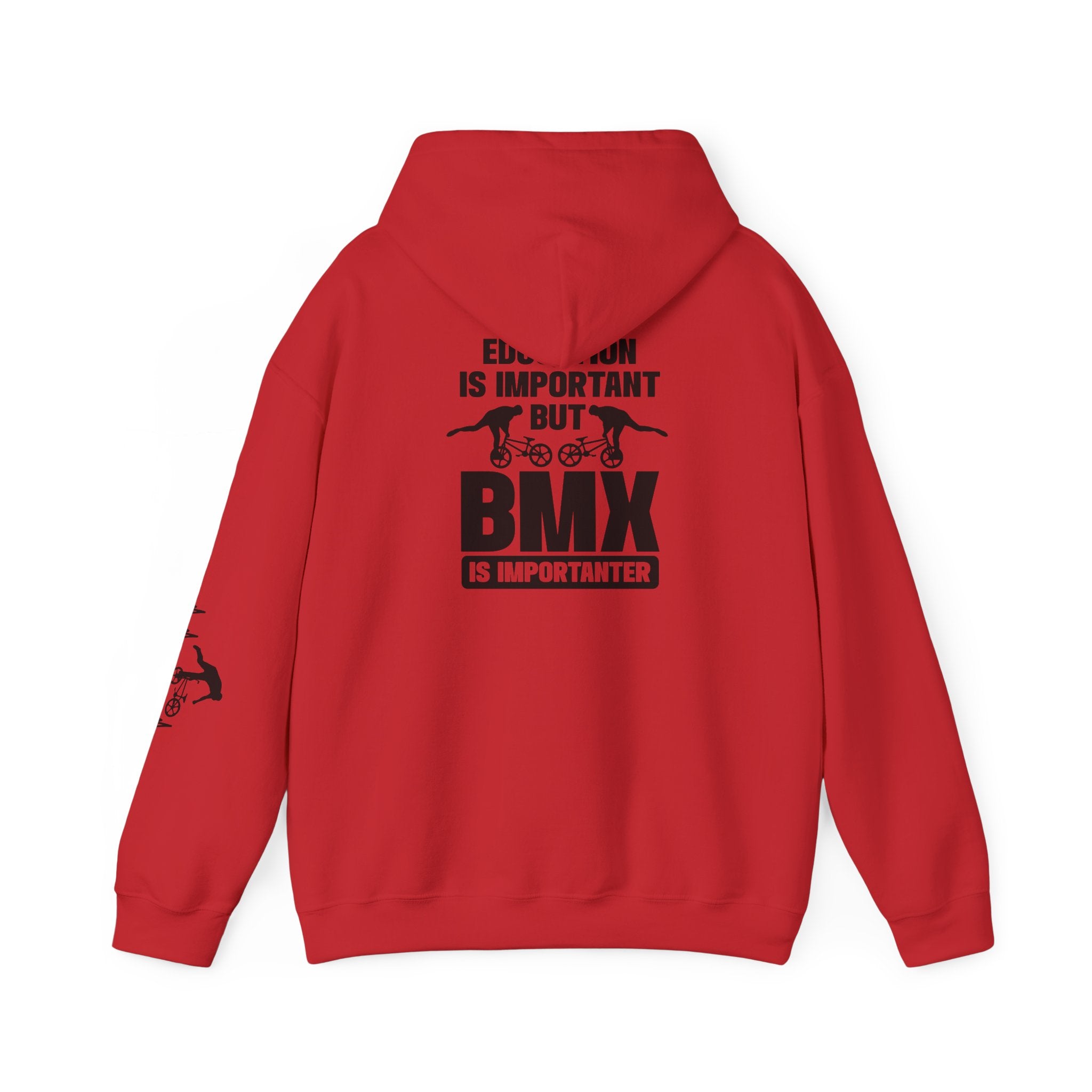 Rad-BMX Is Importanter Hoodie — Funny BMX Rider Sweatshirt