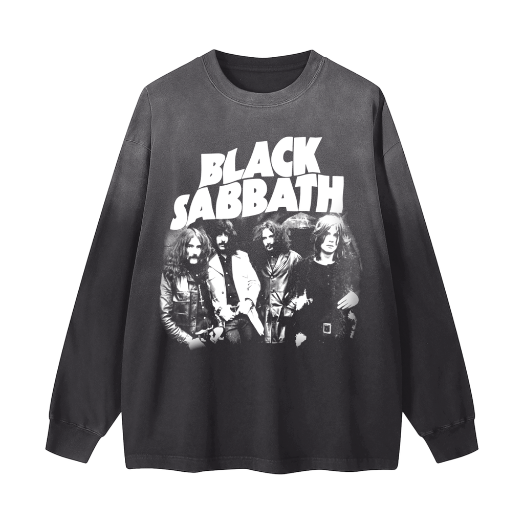 Gradient Washed Long Sleeve T-Shirt