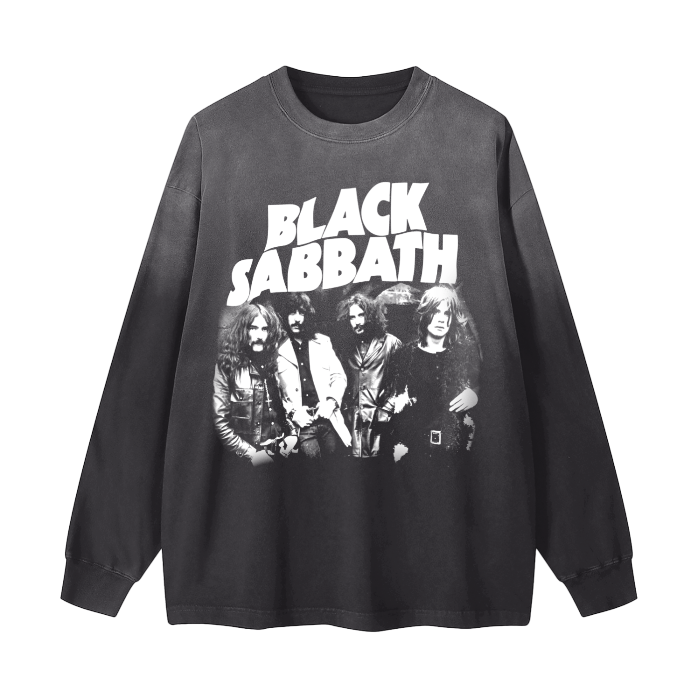 Gradient Washed Long Sleeve T-Shirt