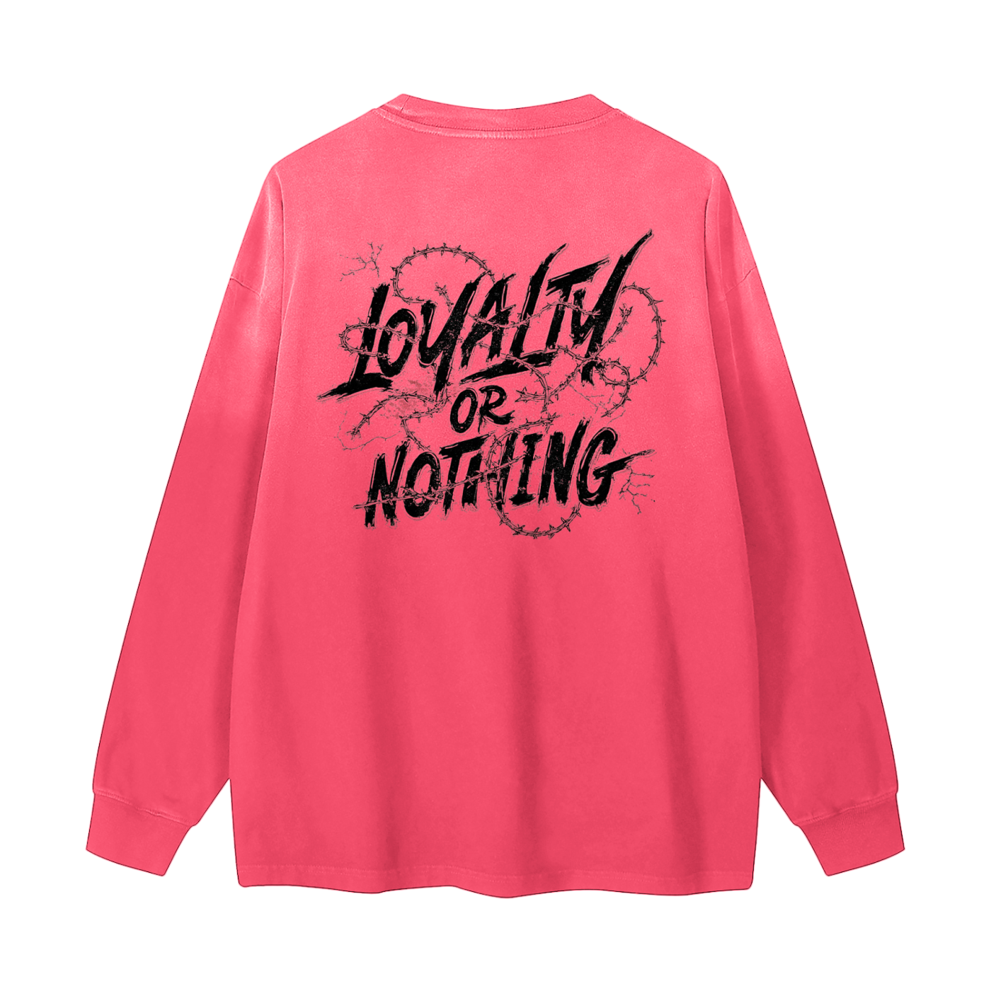 Gradient Washed Long Sleeve T-Shirt