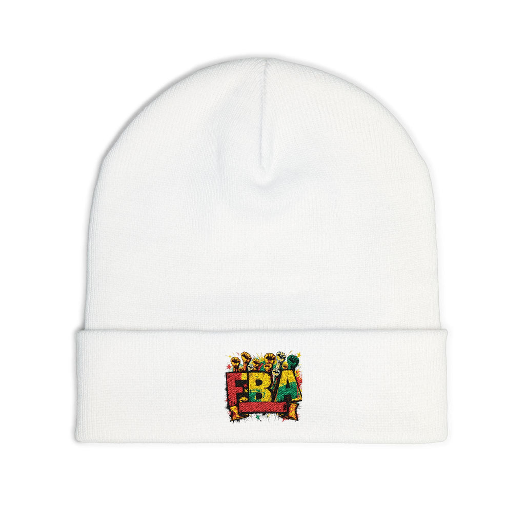 FBA- Fall Leaves Knit Beanie — Cozy Seasonal Winter Hat