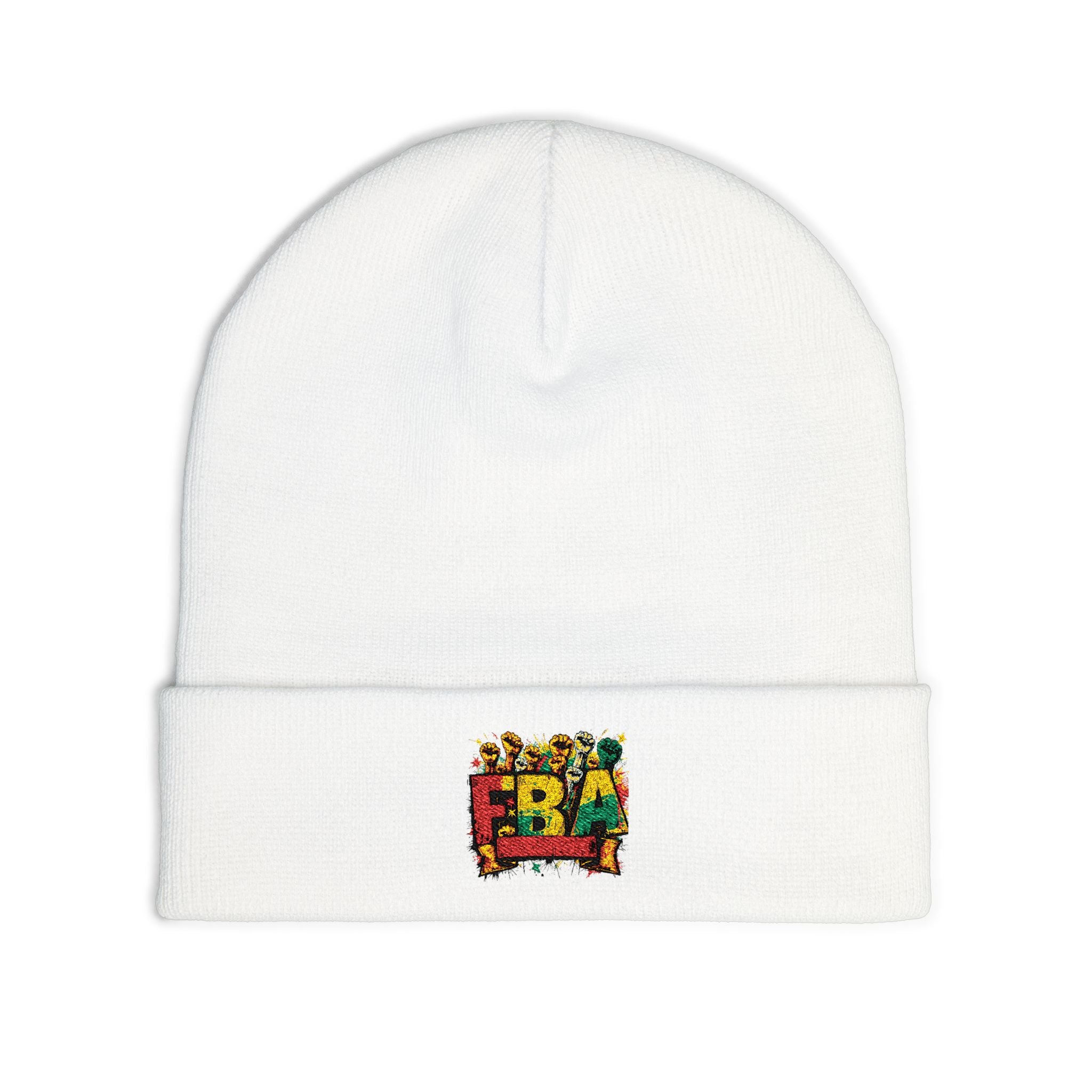 FBA- Fall Leaves Knit Beanie — Cozy Seasonal Winter Hat