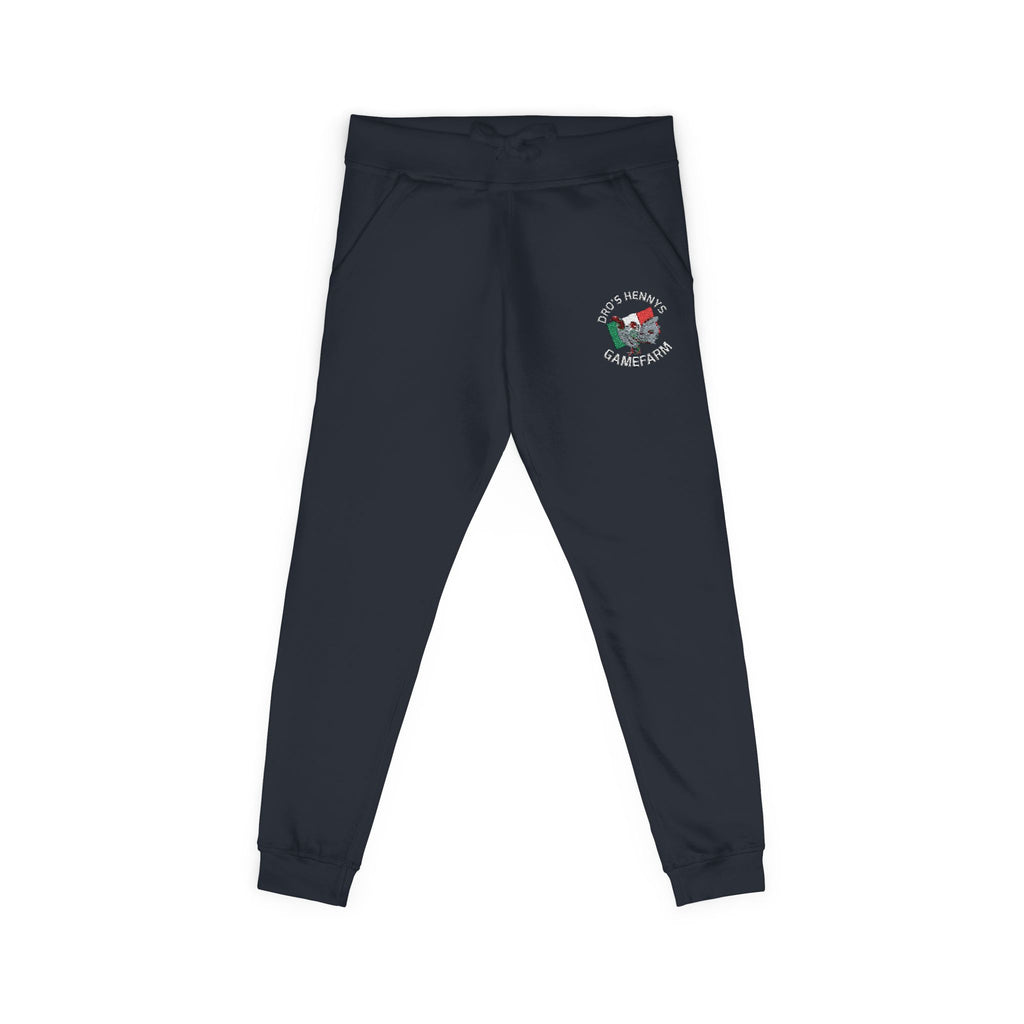 Henny- Embroidered Floral Heart Sweatpants — Cozy Fleece Joggers with 'Love' Detail