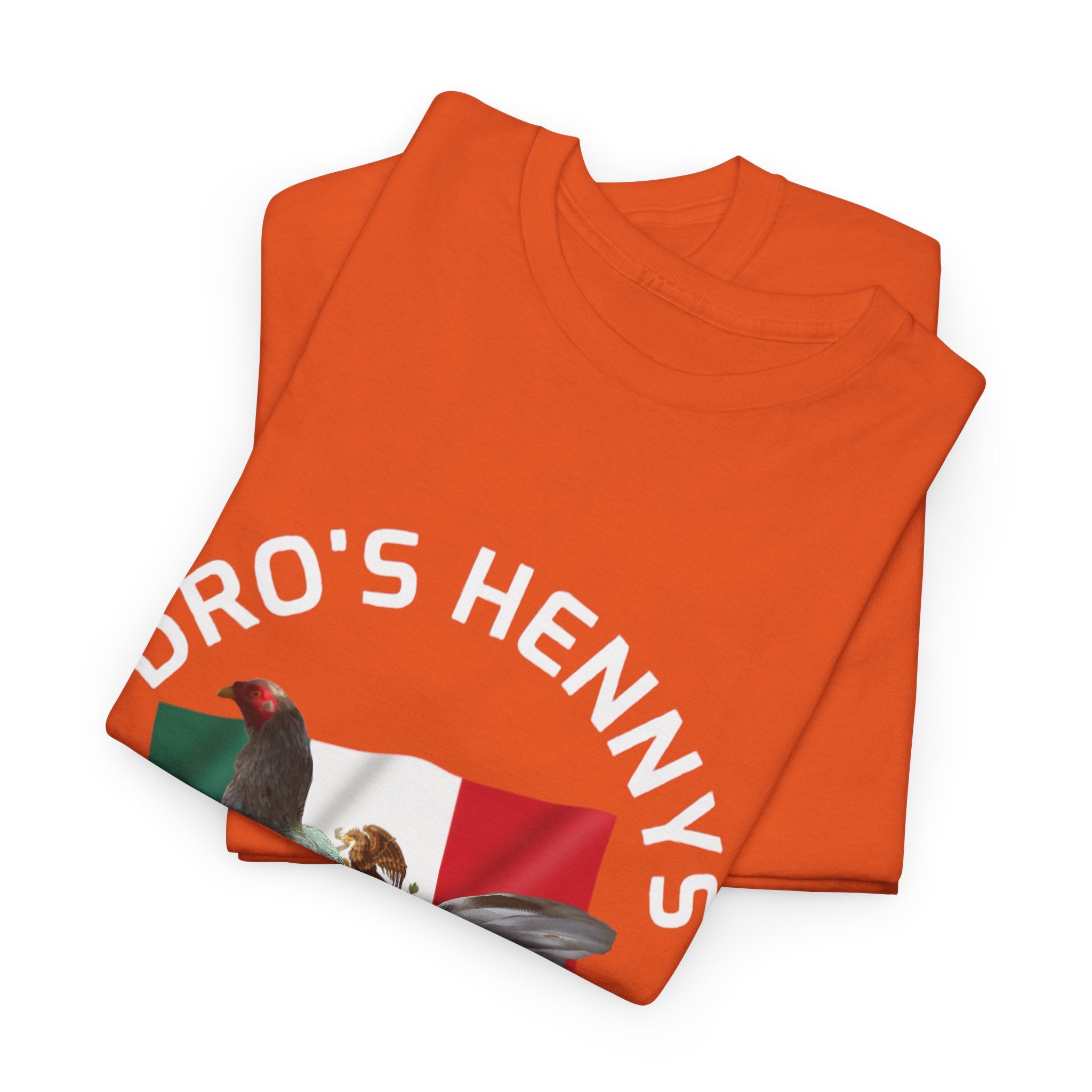Henny-Gamefowl Tee — "Dro's Henny's Gamefarm" Mexican Flag Rooster Shirt