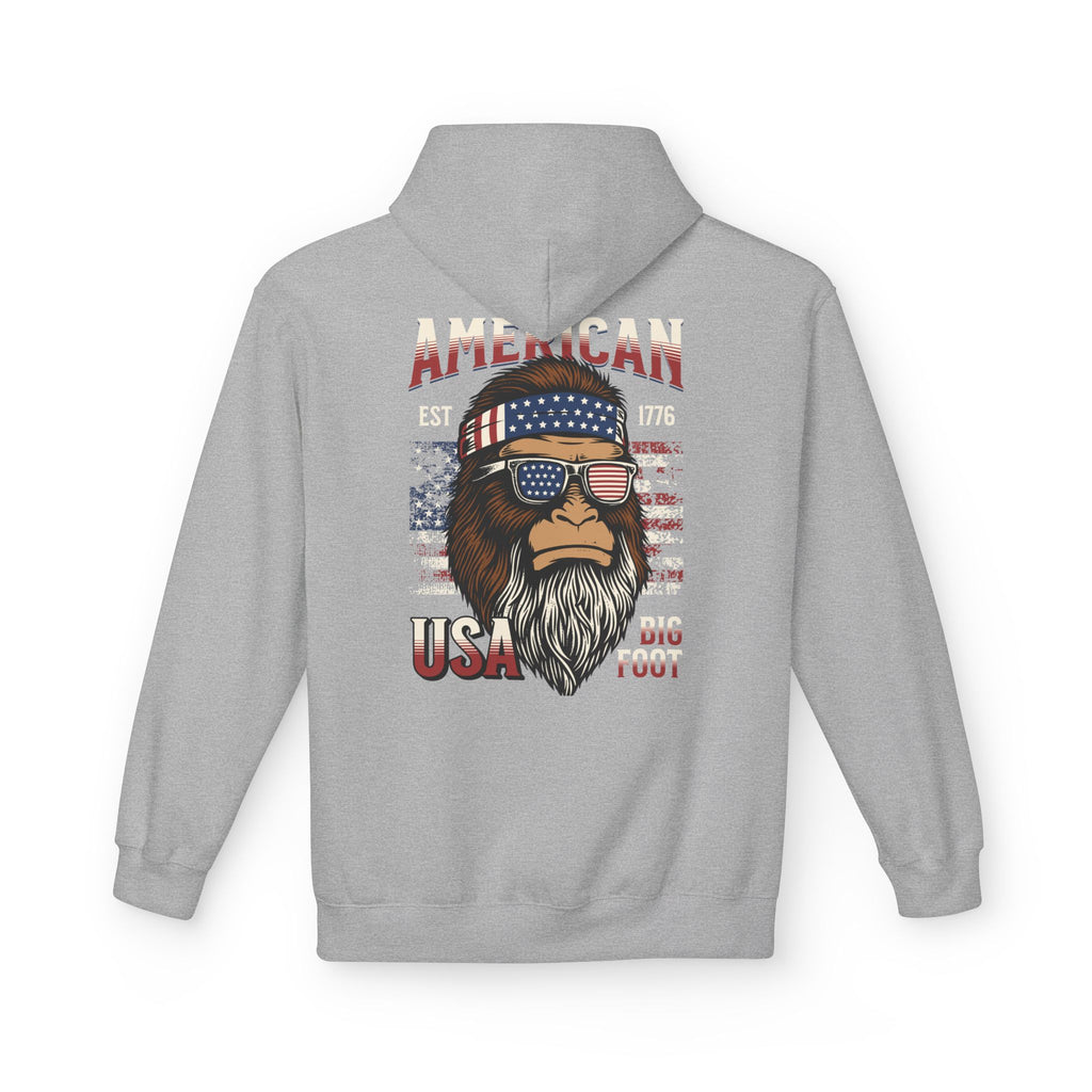 Ant-Hoodie - "God Bless America" Patriotic Ape Graphic USA Hoodie