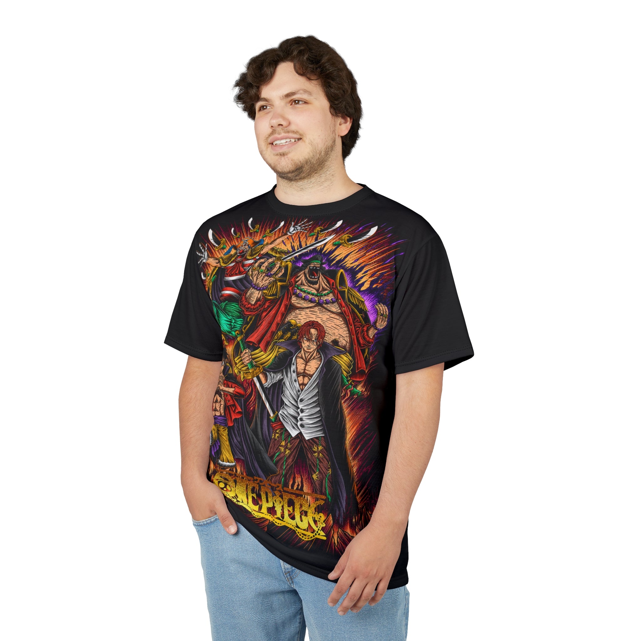 Anime- Thriller Bark Crew Graphic Tee — Pirate Anime All-Over Print