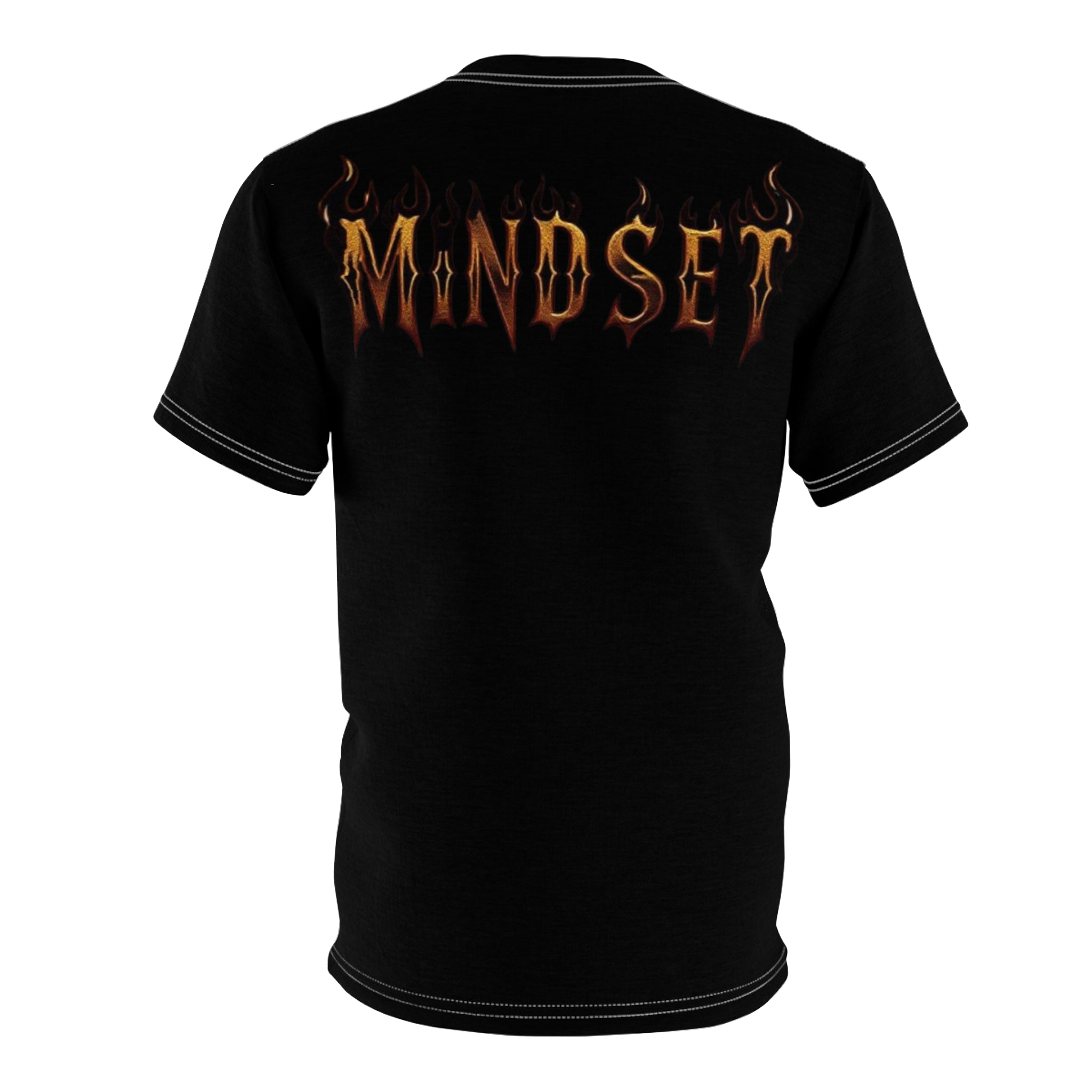 Mindset-Tenacity Fist Graphic Tee — Bold Black Motivational Shirt