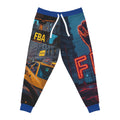 FBA- Neon Cityscape Joggers - All-Over Print Urban Taxi Nightwear