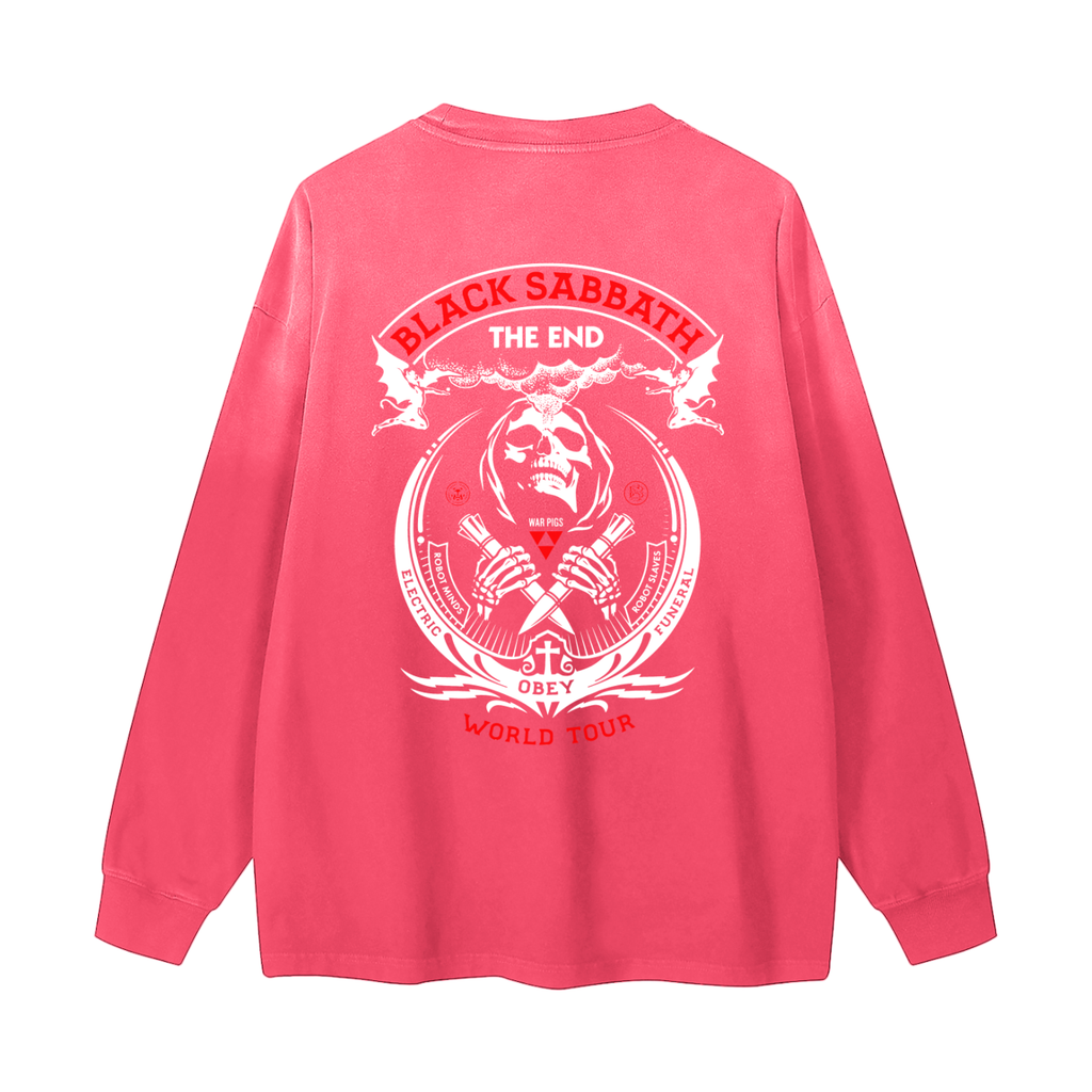 Gradient Washed Long Sleeve T-Shirt