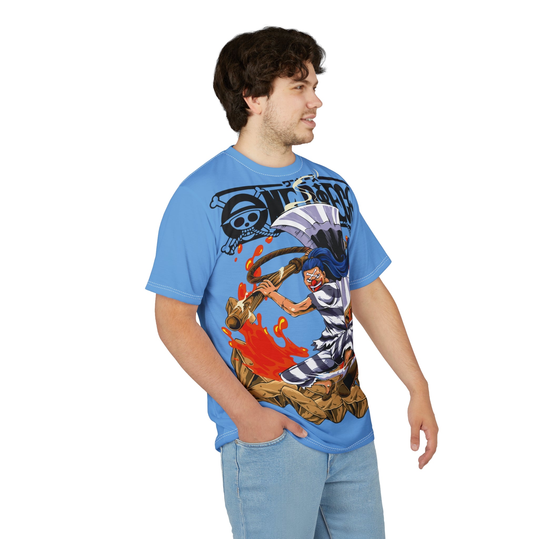 Anime -Pirate Crew Graphic Tee — Flame Warrior All-Over Print