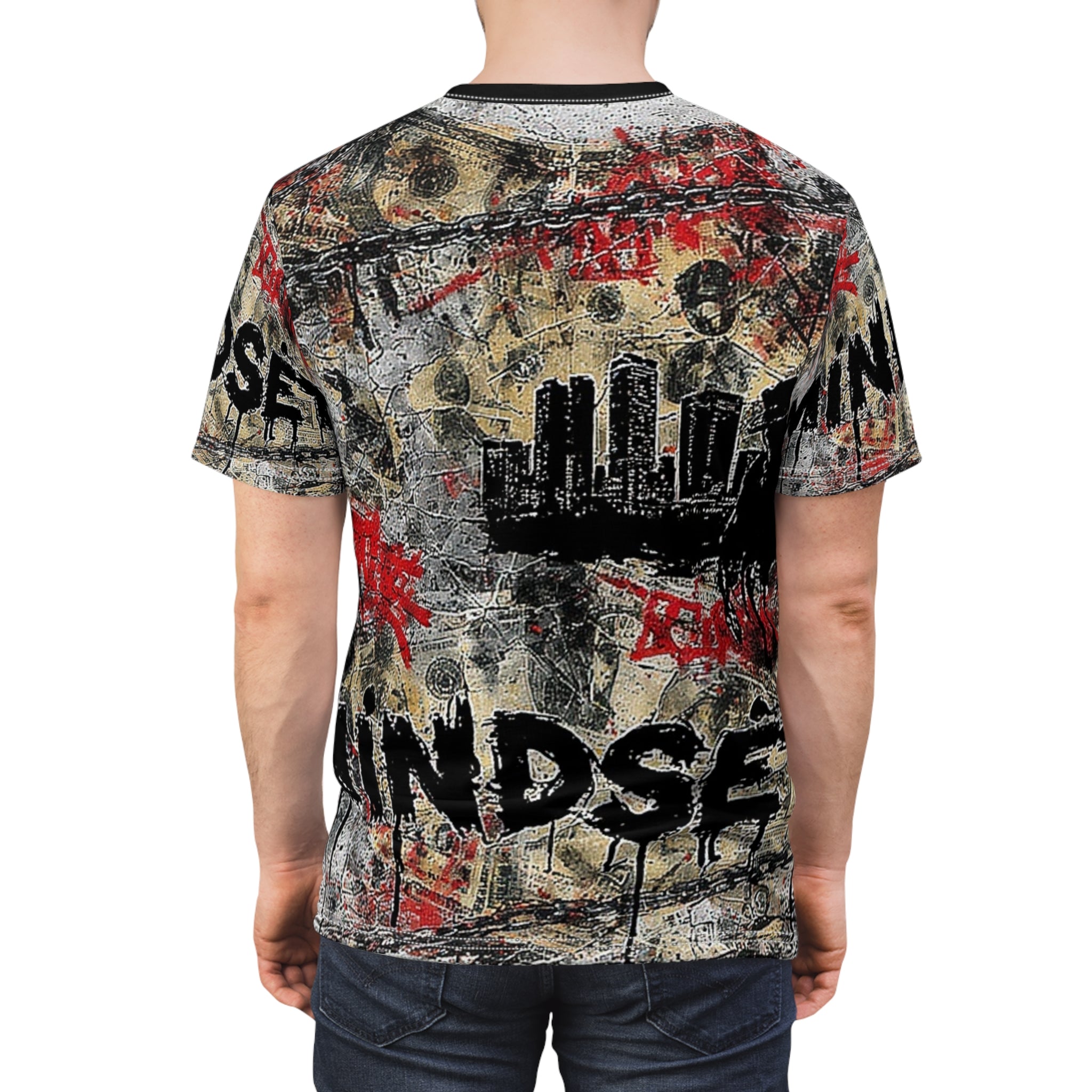 Mindset- Urban Graffiti Mindset Tee — All-Over Print Streetwear