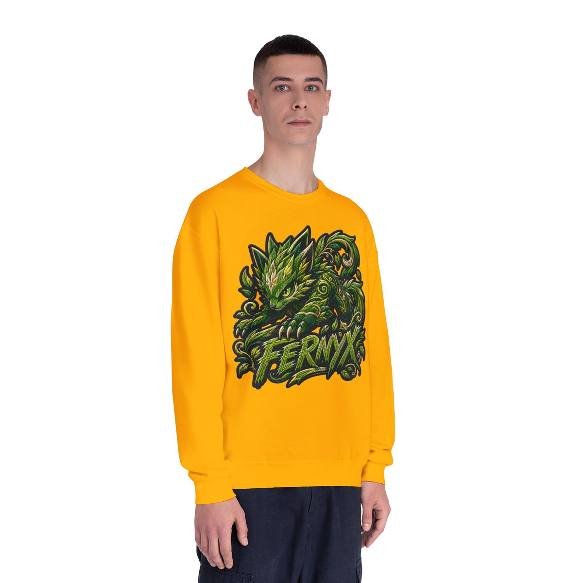 Shadow- "FERNYX" Green Graffiti Crewneck