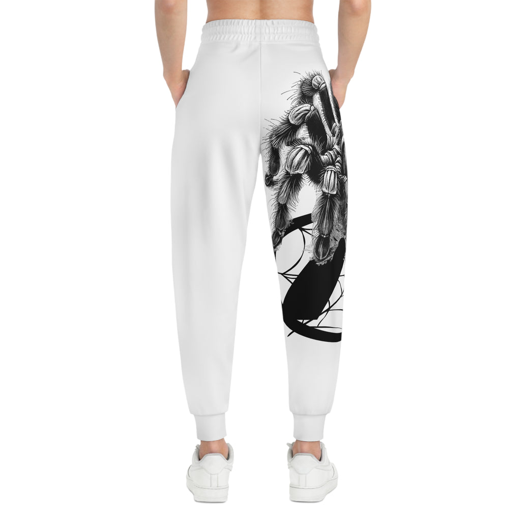 Joggers-Spider Graphic Joggers — 'Naive' Flame Logo Athletic Sweatpants