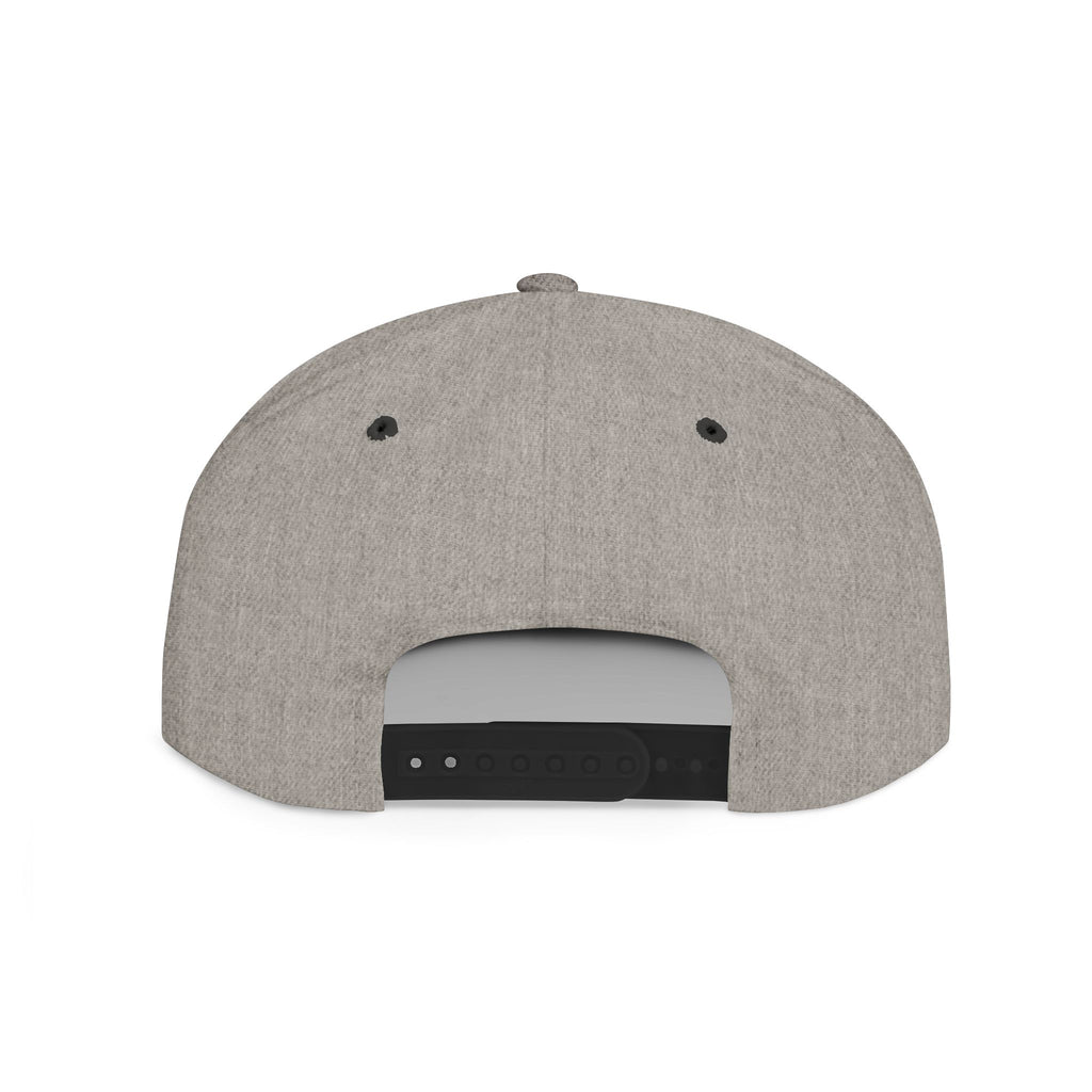 Rad-Flat Bill Snapback Hat — Retro 'Racer Racing' Embroidered Logo Cap