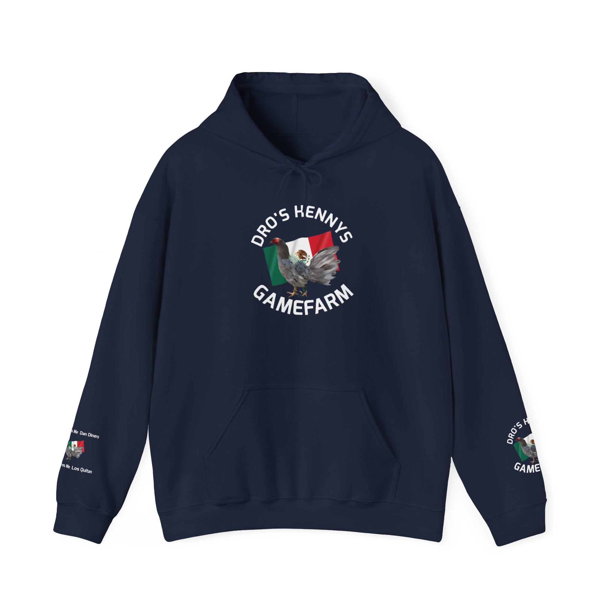 Henny-Gamefarm Hoodie — Dro's Kenny's Logo Sweatshirt (Mexican Flag)