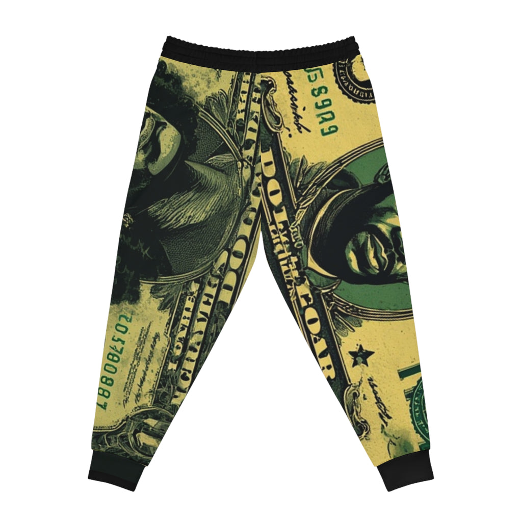FBA-Money Print Joggers — All-Over-Print Dollar Bill Athletic Pants