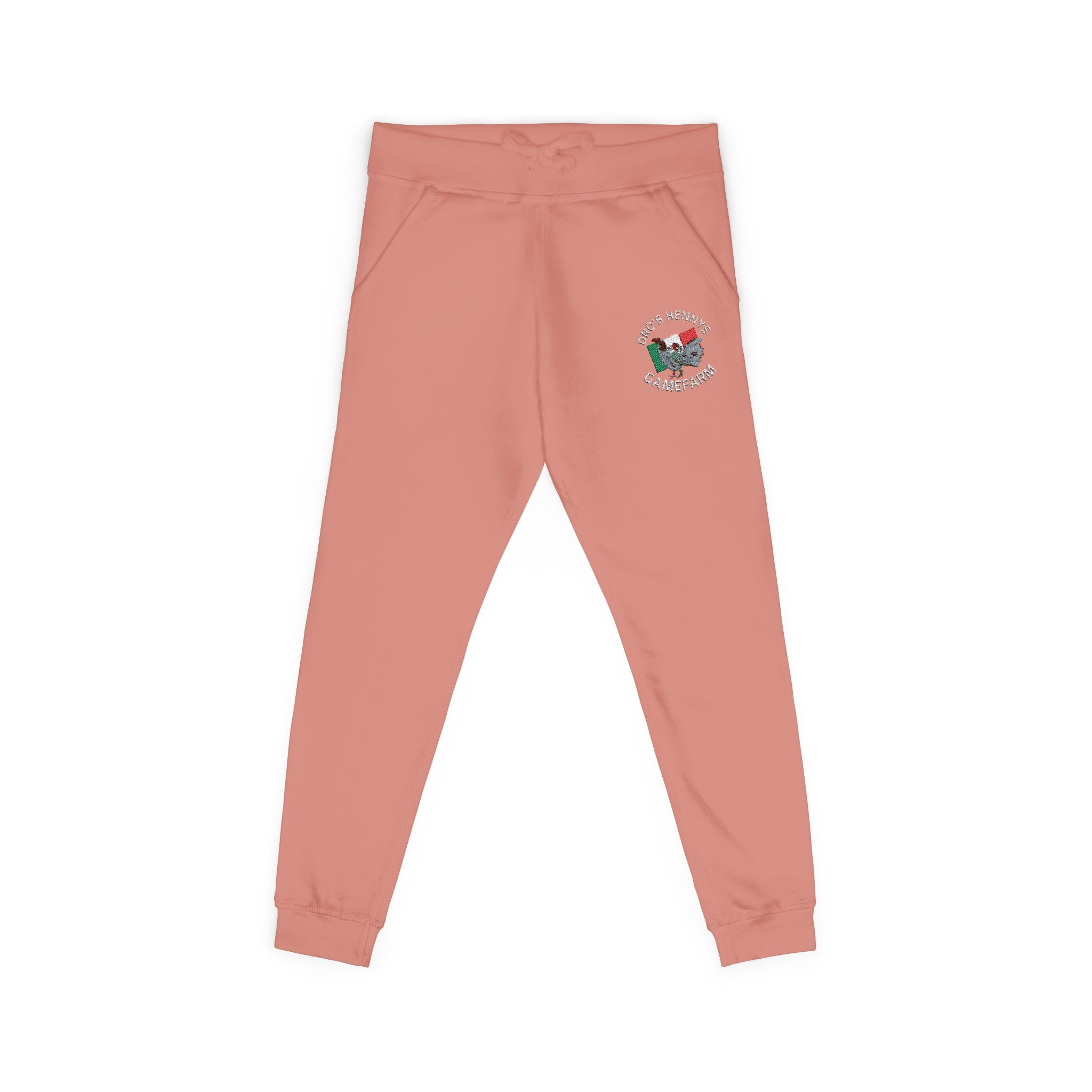 Henny- Embroidered Floral Heart Sweatpants — Cozy Fleece Joggers with 'Love' Detail
